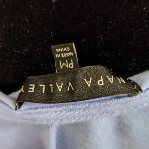 Petite medium blue t-shirt super soft with lace and beads - Picture 4 of 4